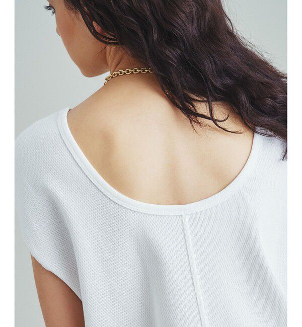  「ロゴ刺繍ハニカムノースリーブ」|Tシャツ・カットソー|