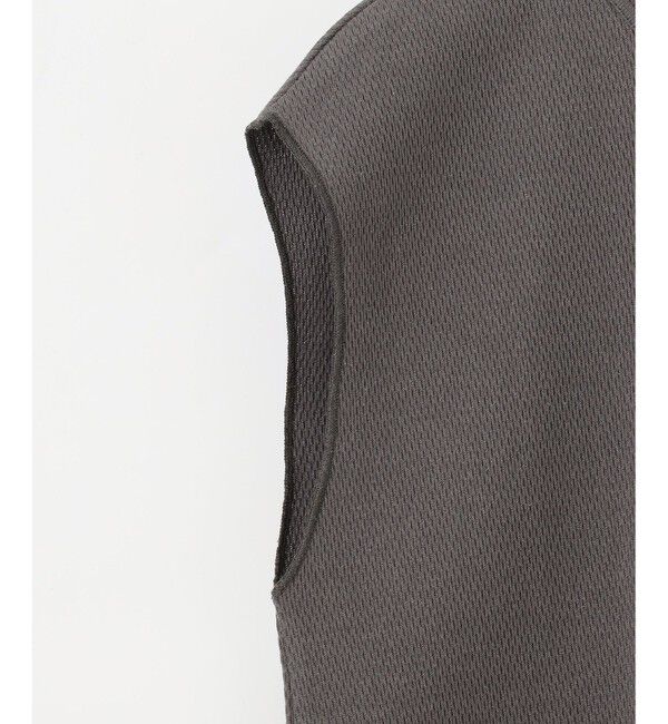  「ロゴ刺繍ハニカムノースリーブ」|Tシャツ・カットソー|