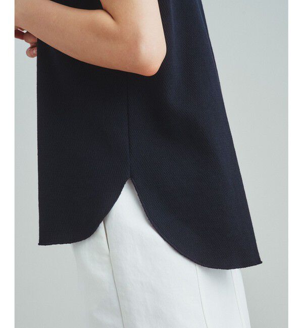  「ロゴ刺繍ハニカムノースリーブ」|Tシャツ・カットソー|