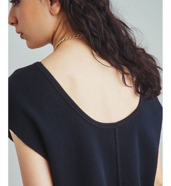  「ロゴ刺繍ハニカムノースリーブ」|Tシャツ・カットソー|