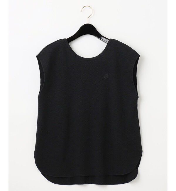  「ロゴ刺繍ハニカムノースリーブ」|Tシャツ・カットソー|