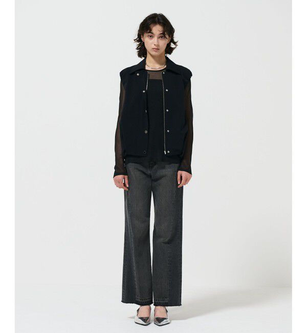 Diagram「サイド切替フレアデニムパンツ」|デニム|