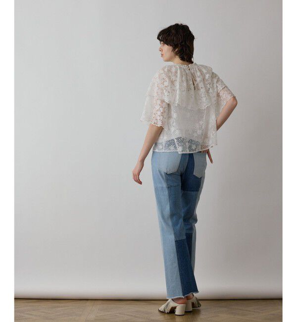 GRACE CONTINENTAL「レースケープブラウス」|シャツ・ブラウス|