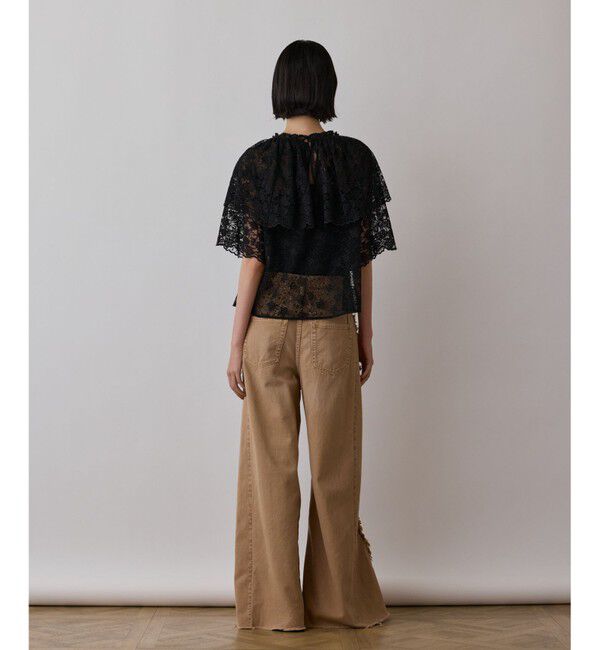 GRACE CONTINENTAL「レースケープブラウス」|シャツ・ブラウス|