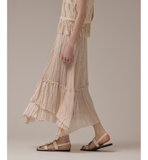 GRACE CONTINENTAL「ワッシャープリーツスカート」|スカート|