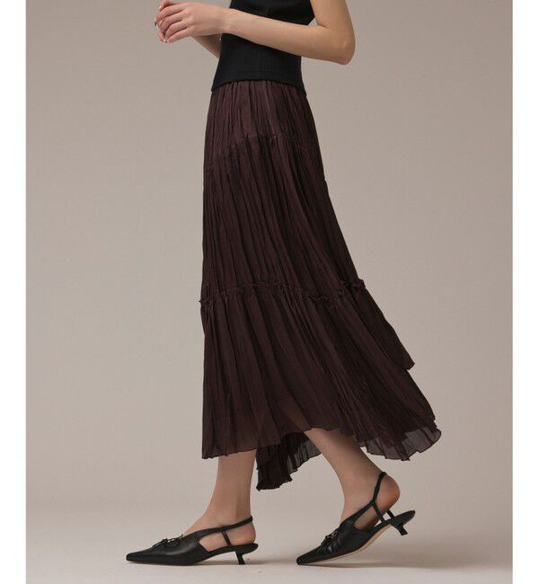 GRACE CONTINENTAL「ワッシャープリーツスカート」|スカート|