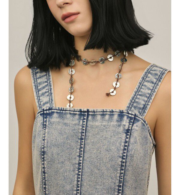 GRACE CONTINENTAL「ハンカチーフヘムデニムワンピース」|ワンピース|