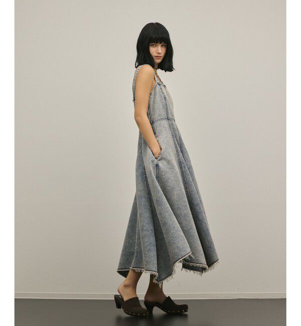 GRACE CONTINENTAL「ハンカチーフヘムデニムワンピース」|ワンピース|