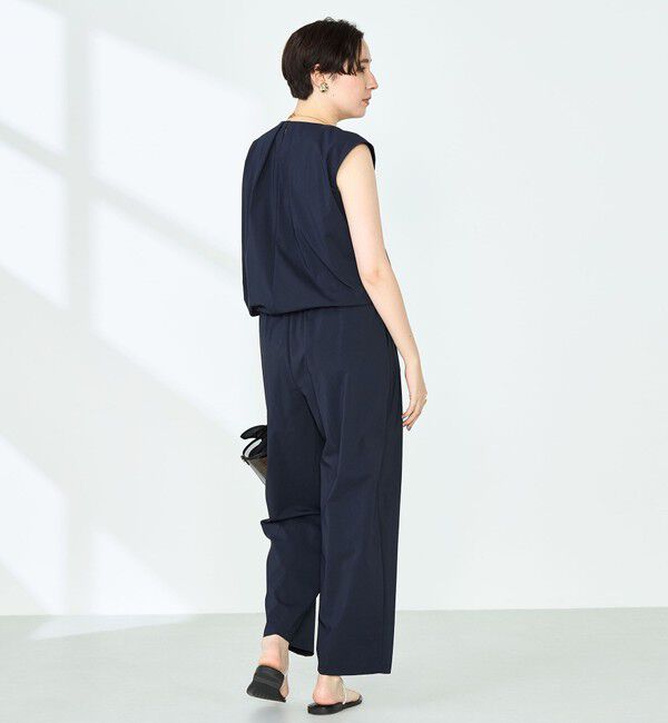 NOLLEY'S「《セットアップ対応》撥水ストレッチタフタタックブラウス」|シャツ・ブラウス|