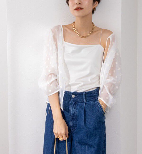 NOLLEY'S sophi「【追加】サテンスムースベアトップ」|キャミソール|