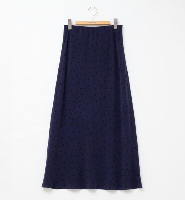 NOLLEY'S「ウォッシャブルドットプリントナロースカート」|スカート|