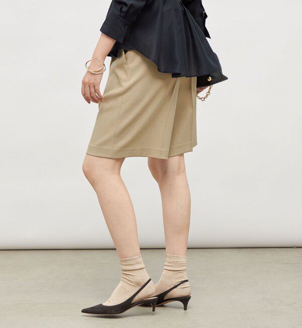 NOLLEY'S「《セットアップ対応》ウォッシャブルウール調ストレッチハーフパンツ」|その他|