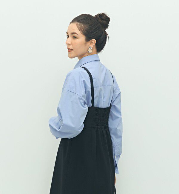 NOLLEY'S「ウォッシャブルウール調ストレッチキャミワンピース」|ワンピース|