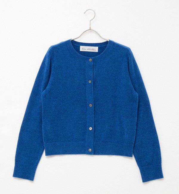 Rie Miller「《手洗い可能》《アンサンブル対応》モールヤーンクルーネックカーディガン」|カーディガン|