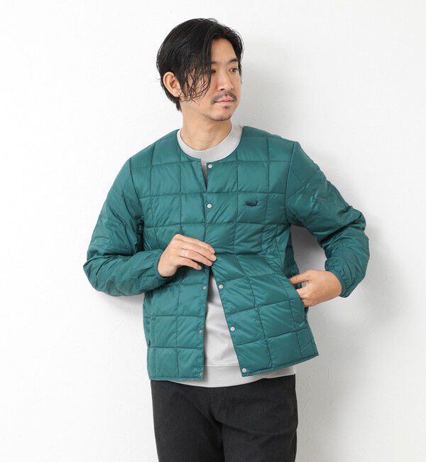 NOLLEY'S goodman「【TAION/タイオン】別注クジラ刺繍CREW NECK BUTTON DOWN JACKET」|ダウン|