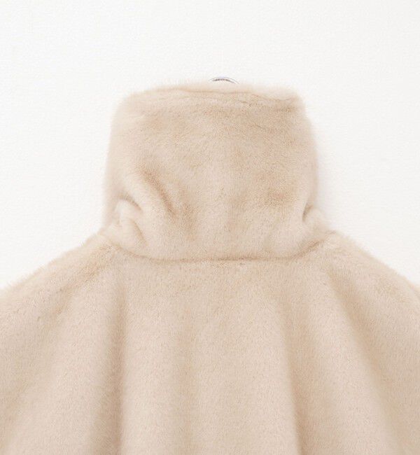 Rie Miller「エコファー衿付ベスト」|ブルゾン・スタジャン|