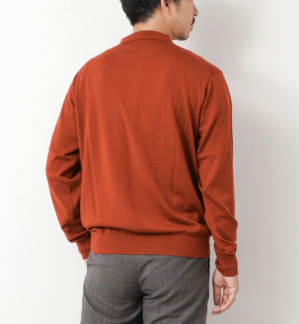 NOLLEY'S goodman「14G成型 ウォッシャブル NSN長袖ポロニット 25AW」|ニット・セーター|