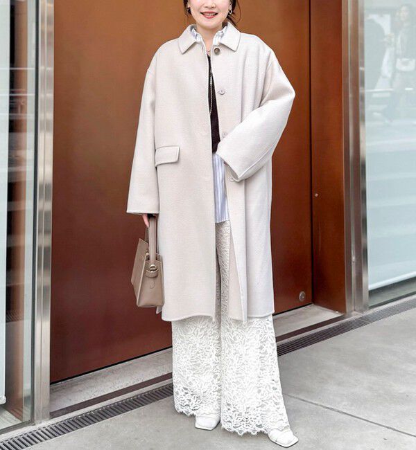 NOLLEY'S sophi「SUPER140リバーステンカラーコート」|ステンカラーコート|