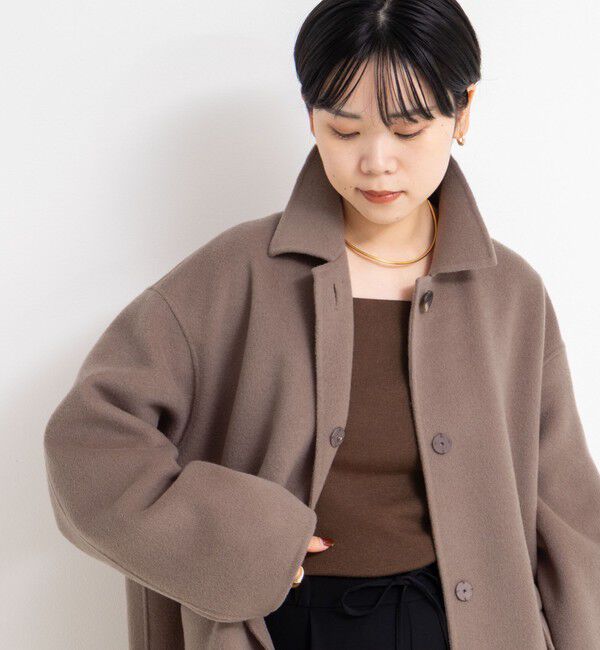 NOLLEY'S sophi「SUPER140リバーステンカラーコート」|ステンカラーコート|