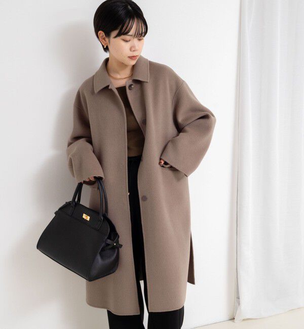 NOLLEY'S sophi「SUPER140リバーステンカラーコート」|ステンカラーコート|