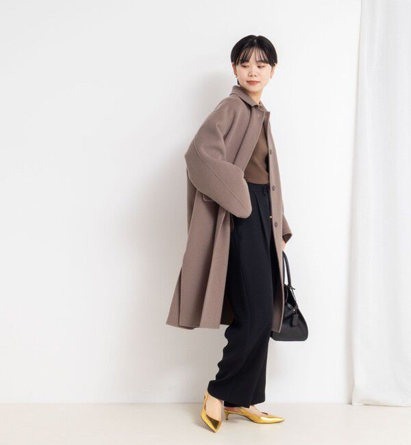 NOLLEY'S sophi「SUPER140リバーステンカラーコート」|ステンカラーコート|