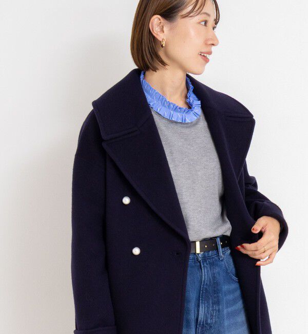 NOLLEY'S「【一部WEB限定アイテム】SP140リバーコート起毛メルトン仕上げ」|その他|