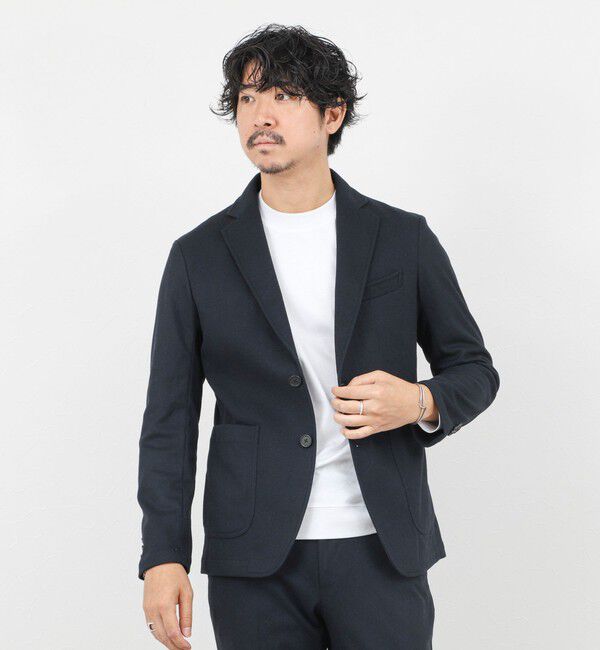 NOLLEY'S goodman「《セットアップ対応》【Active Jersey】ホームスパン ストレッチイージーJK」|テーラードジャケット|