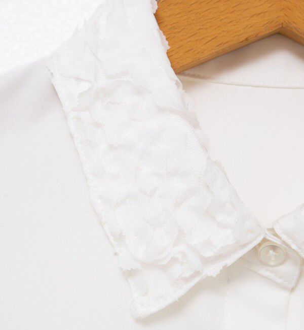 NOLLEY'S「ウォッシャブル3Dレース襟2WAYシャツ」|シャツ・ブラウス|