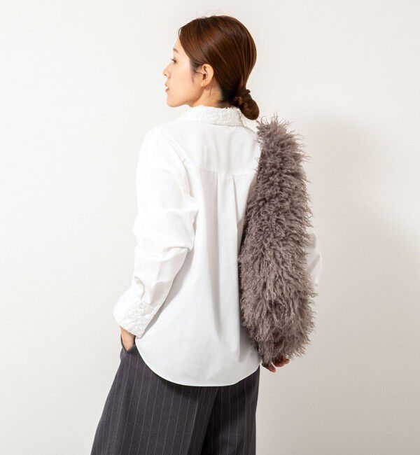 NOLLEY'S「ウォッシャブル3Dレース襟2WAYシャツ」|シャツ・ブラウス|