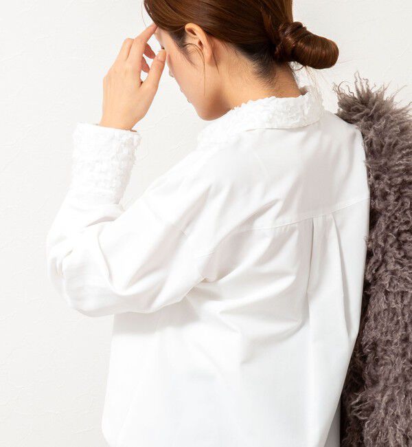 NOLLEY'S「ウォッシャブル3Dレース襟2WAYシャツ」|シャツ・ブラウス|