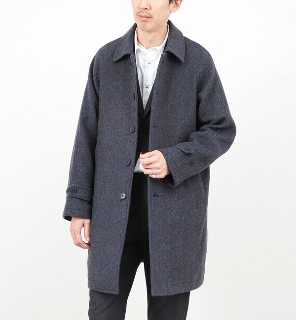 NOLLEY'S goodman「《ビジカジ対応》尾州ビーバーステンカラーコート 25AW」|ステンカラーコート|