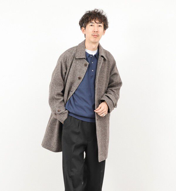 NOLLEY'S goodman「《ビジカジ対応》尾州ビーバーステンカラーコート 25AW」|ステンカラーコート|