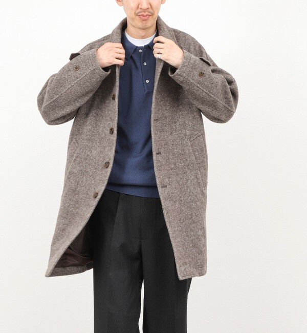 NOLLEY'S goodman「《ビジカジ対応》尾州ビーバーステンカラーコート 25AW」|ステンカラーコート|