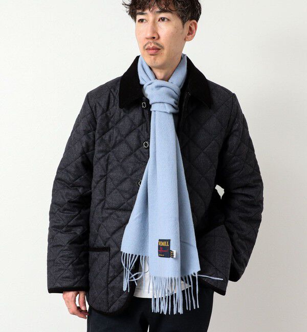 NOLLEY'S goodman「【TWEEDMILL/ツイードミル】Lambswool Muffler Solid 25」|マフラー|ライトブルー
