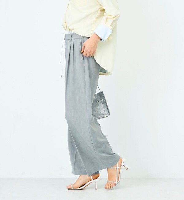 NOLLEY'S sophi「ウォッシャブルWウエストワイドパンツ」|その他|