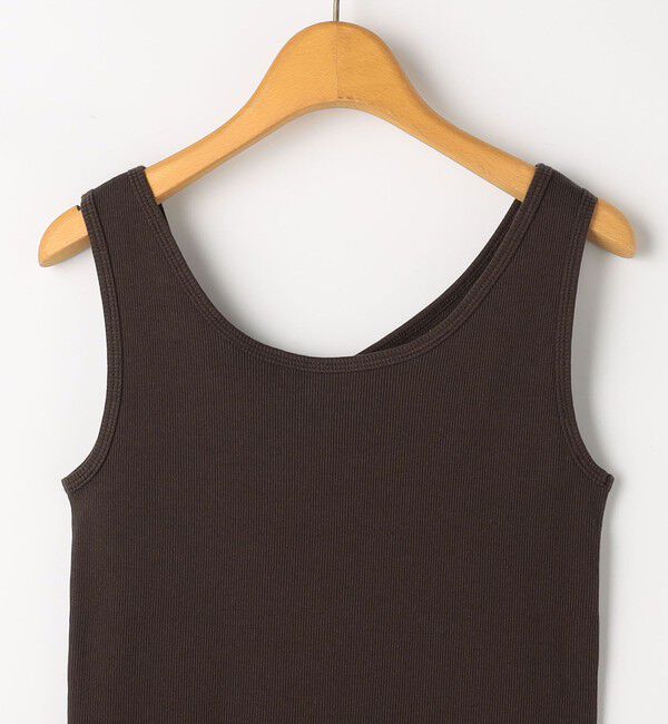 NOLLEY'S「ウォッシャブルプレミアムテレコアシメ2WAYタンク」|タンクトップ|