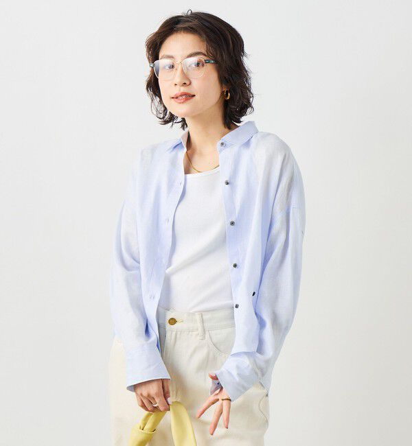 NOLLEY'S「MY STANDARD マルチWAYリネンショートシャツ」|シャツ・ブラウス|