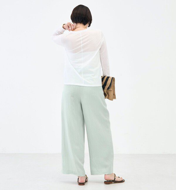 NOLLEY'S「ウォッシャブル綿ナイロンシアーロンＴ」|Tシャツ・カットソー|