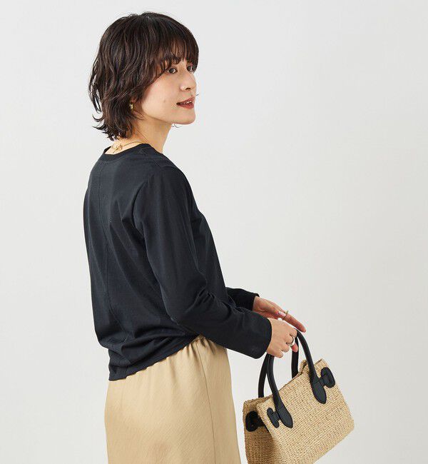 NOLLEY'S「ウォッシャブル綿ナイロンシアーロンＴ」|Tシャツ・カットソー|