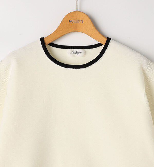 NOLLEY'S「《手洗い可能》ホールガーメントパフスリーブニットＴ」|ニット・セーター|