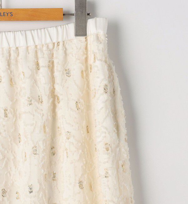 NOLLEY'S「《セットアップ対応》【KIRYU】ウォッシャブルラメジャガードスカート」|フレア|