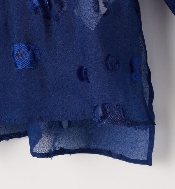 NOLLEY'S「《セットアップ対応》【KIRYU】MIXウォッシャブルフラワー柄ジャガードブラウス」|シャツ・ブラウス|