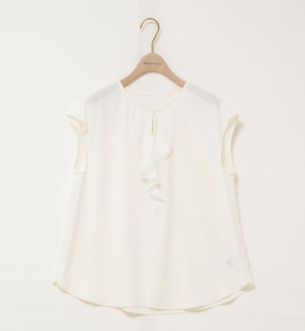 NOLLEY'S sophi「ウォッシャブルストレッチジョーゼットフロントラッフルブラウス」|シャツ・ブラウス|