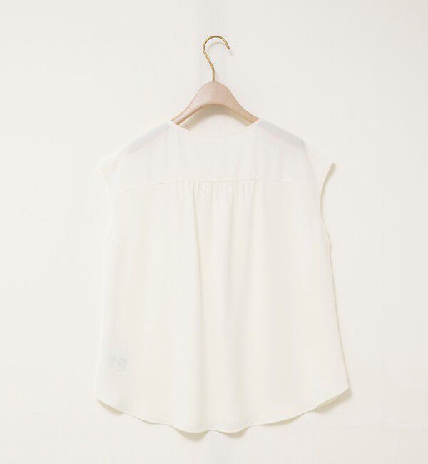 NOLLEY'S sophi「ウォッシャブルストレッチジョーゼットフロントラッフルブラウス」|シャツ・ブラウス|