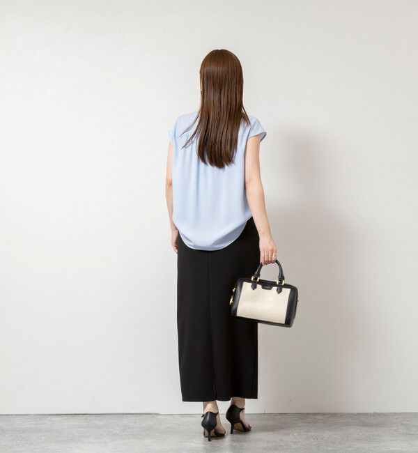 NOLLEY'S sophi「ウォッシャブルストレッチジョーゼットフロントラッフルブラウス」|シャツ・ブラウス|