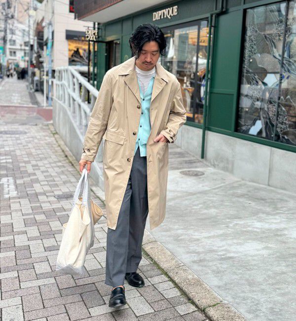 NOLLEY'S goodman「《ビジカジ対応》【ダントツ撥水】ステンカラーコート 26SS」|ステンカラーコート|