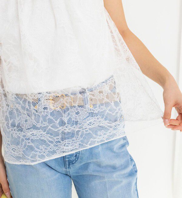 NOLLEY'S「ウォッシャブルレースレイヤードブラウス」|シャツ・ブラウス|