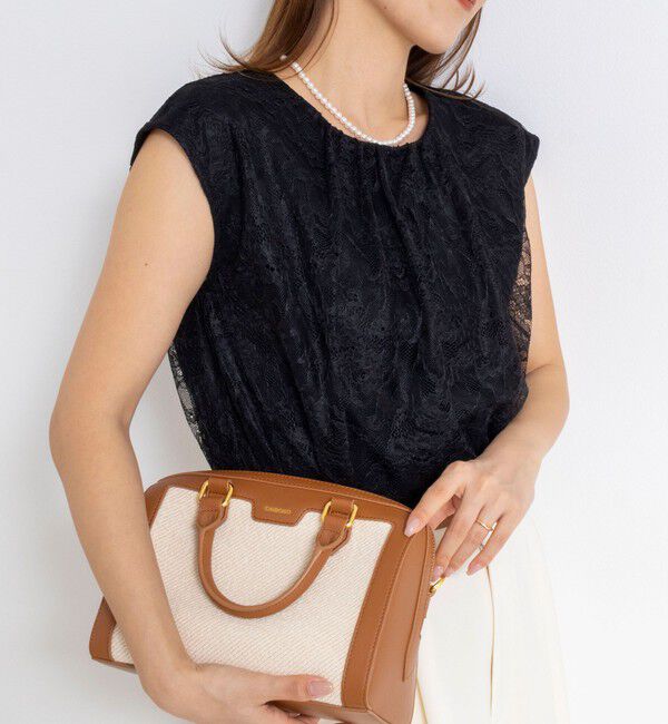 NOLLEY'S「ウォッシャブルレースレイヤードブラウス」|シャツ・ブラウス|ブラック