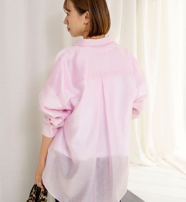 NOLLEY'S「ウォッシャブルセルロースシルクシアーシャツ」|シャツ・ブラウス|