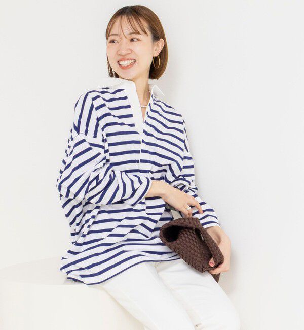 Rie Miller「ウォッシャブルBIGシルエットラガーシャツ」|Tシャツ・カットソー|